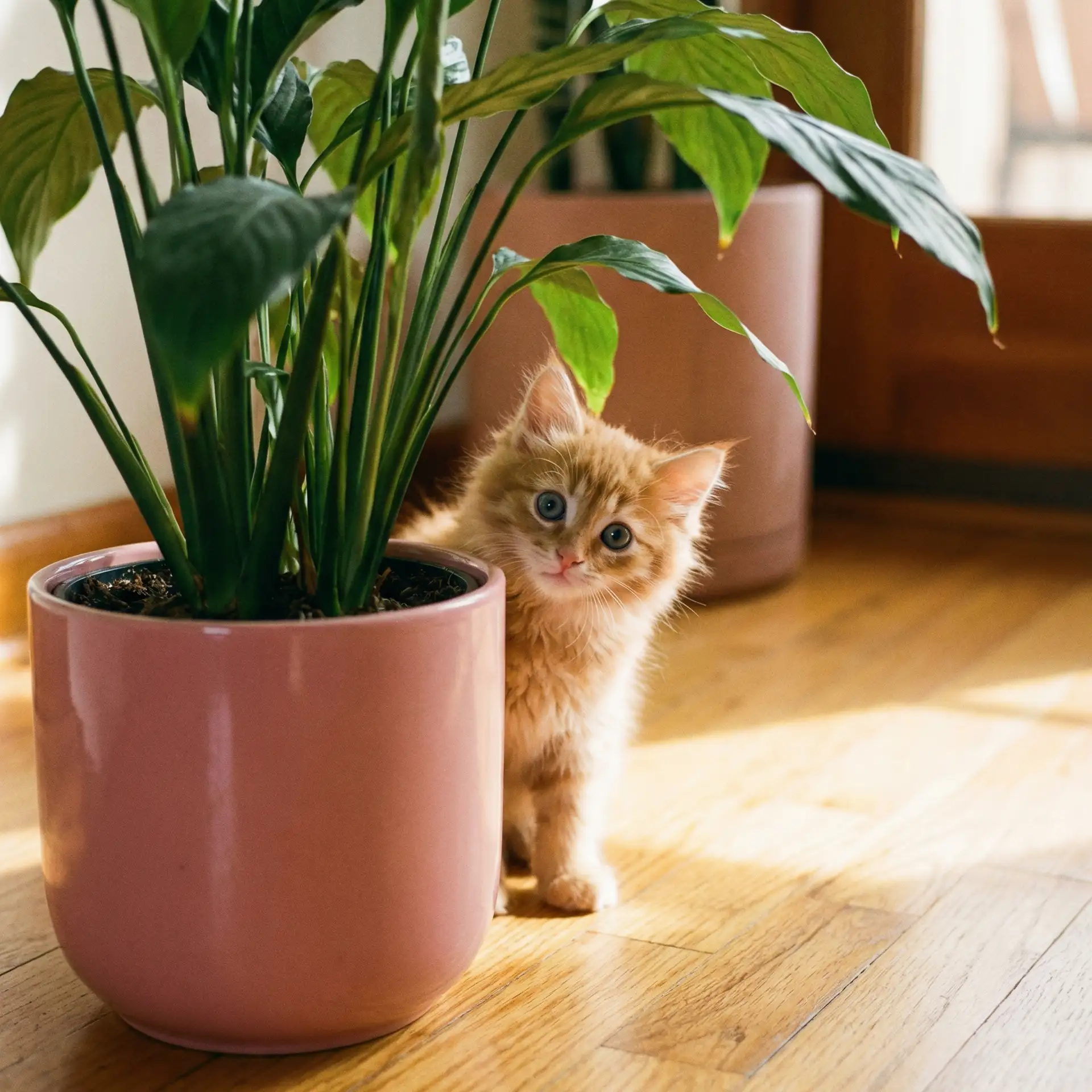 小猫从花盆后探头 - 学长说做错一题就爱做一下